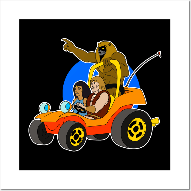 Thundarr meets Speed Buggy Wall Art by AlanSchell76